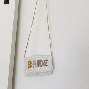 Beaded bride purse